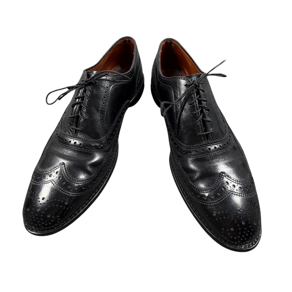 Allen Edmonds Mens Dress Shoes McAllister Wingtip Oxford Brogue Black 9.5 E